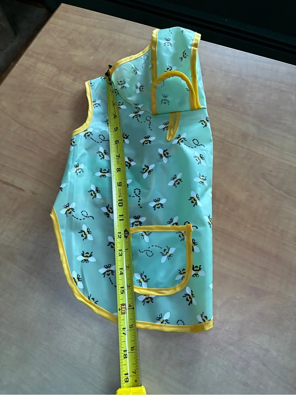Cynthia Rowley Dog Raincoat Hooded Bumblebee Print Water Resistant Size Small